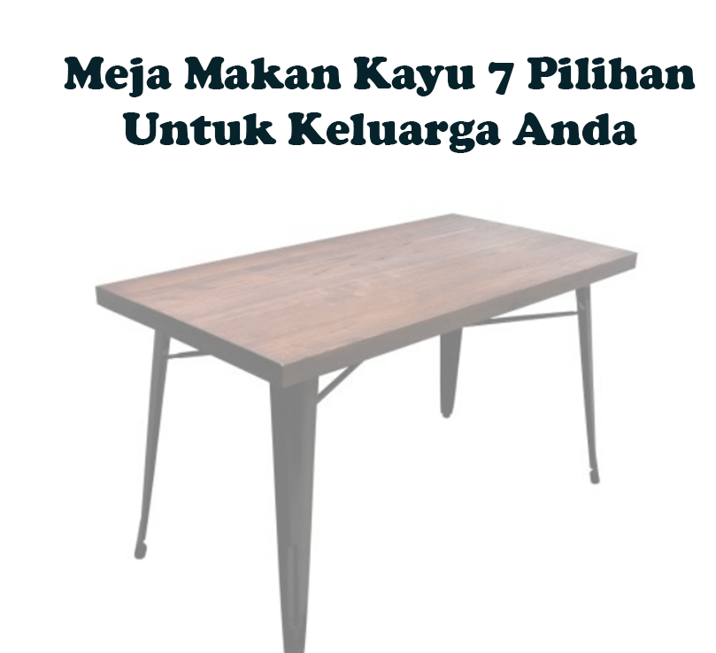 Meja makan kayu minimalis