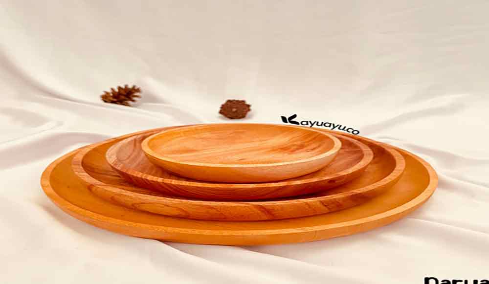 piring kayu