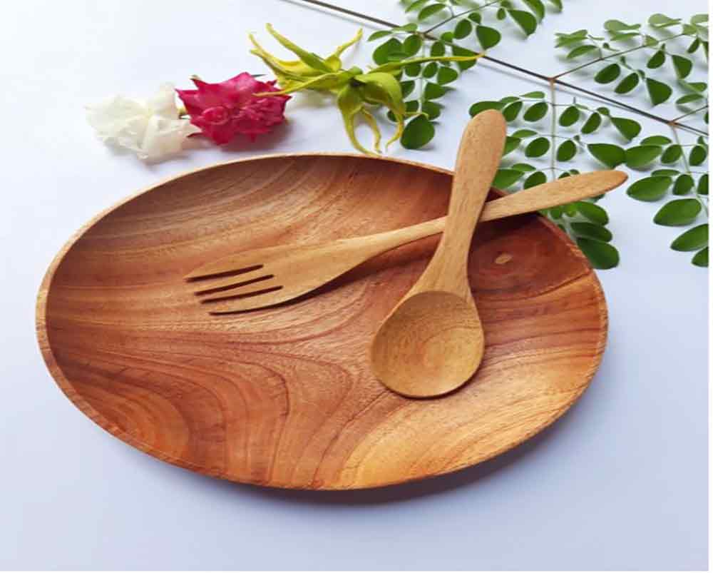 gambar piring kayu