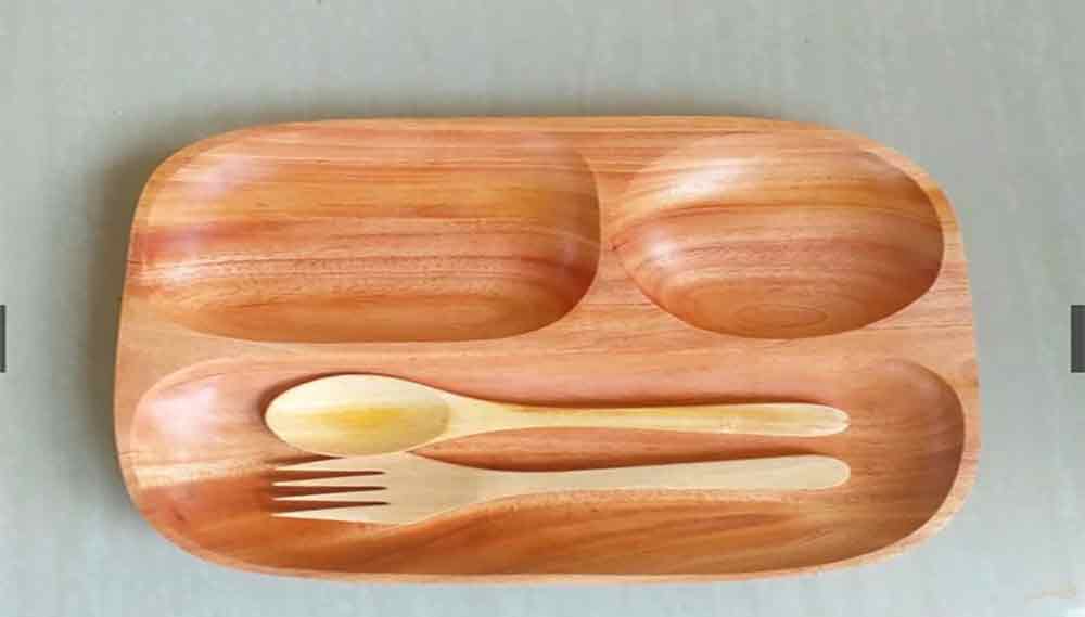 gambar piring kayu