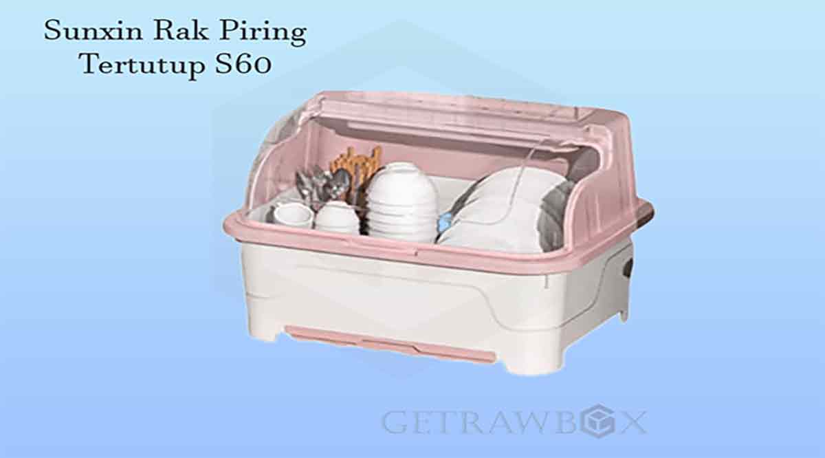 Rak Piring Plastik Tertutup