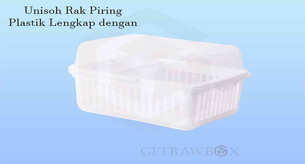 Rak Piring Plastik Tertutup