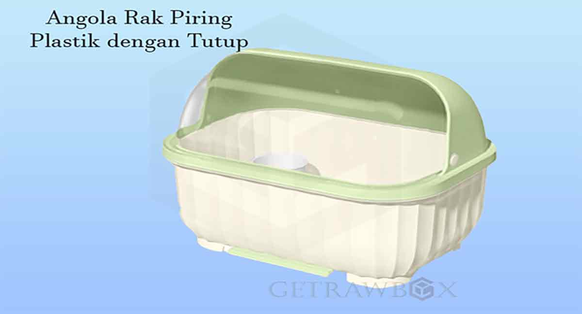 Rak Piring Plastik Tertutup