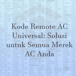 Kode Remote AC Universal