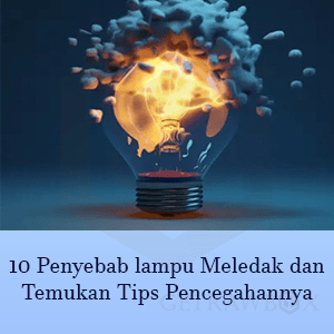 penyebab lampu meledak