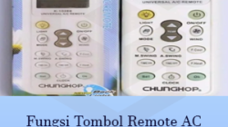 Fungsi Tombol Remote AC Chunghop & Tips Cara Merawatannya