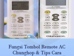 Fungsi Tombol Remote AC Chunghop & Tips Cara Merawatannya
