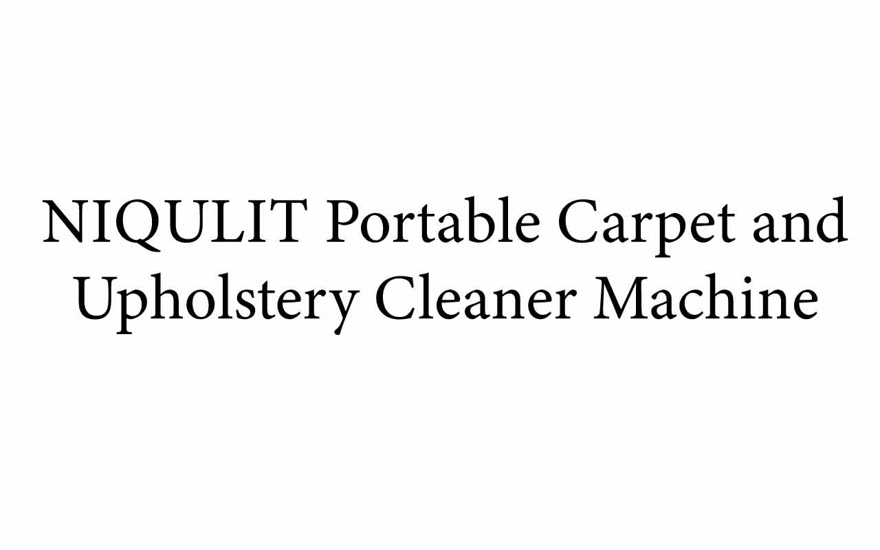 NIQULIT Portable Carpet and Upholstery Cleaner Machine